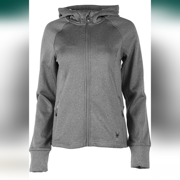Spyder Jackets & Blazers - NWT Spyder Women's Heather Grey Hayer Full-Zip Hoodie Size S